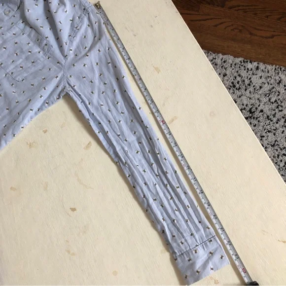 Bee Pattern Button Down Shirt - Picture 8 of 8